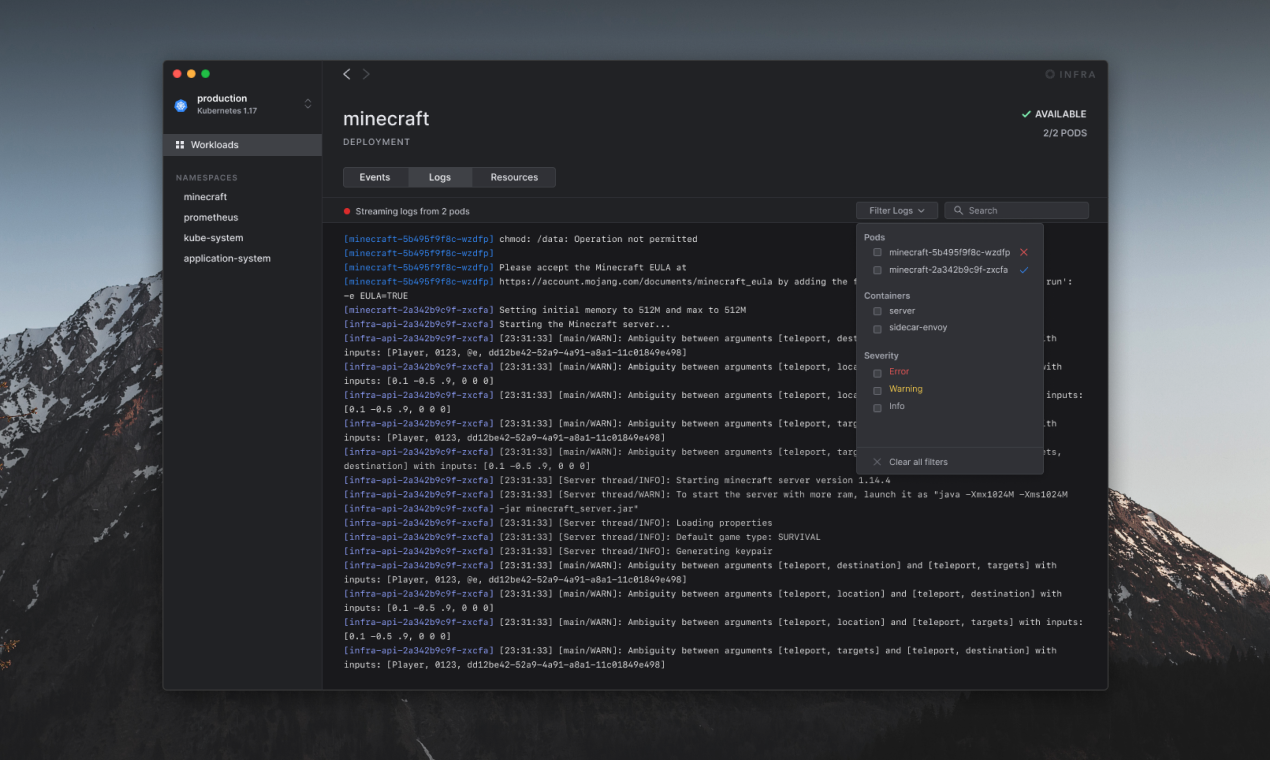 Infra.app gallery image