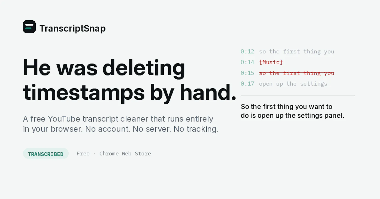 TranscriptSnap screenshot 3