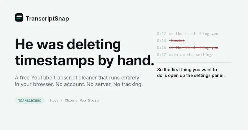 TranscriptSnap screenshot 3