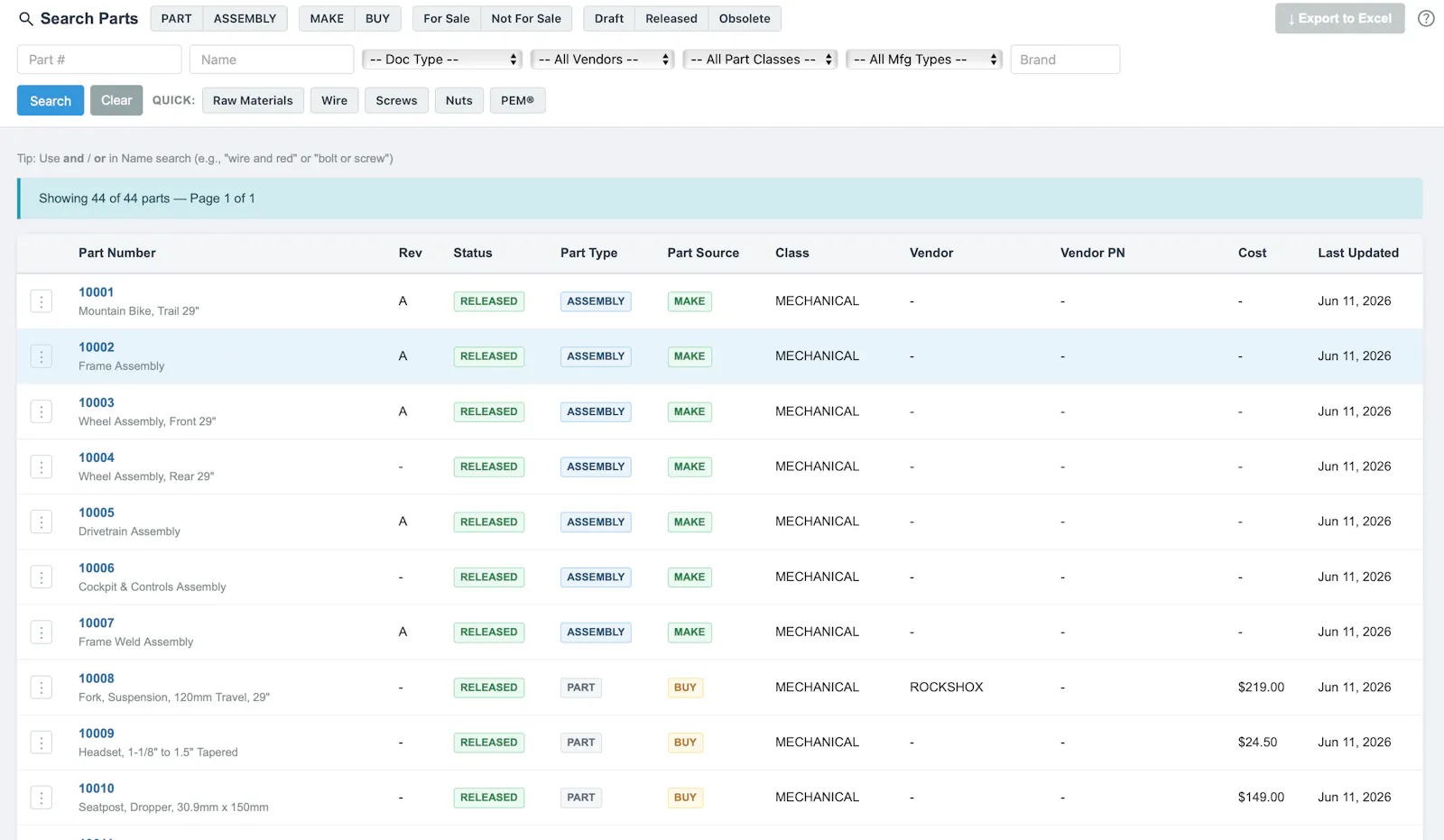 SavantPLM screenshot 5