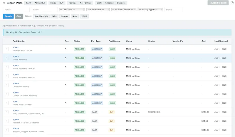 SavantPLM screenshot 5