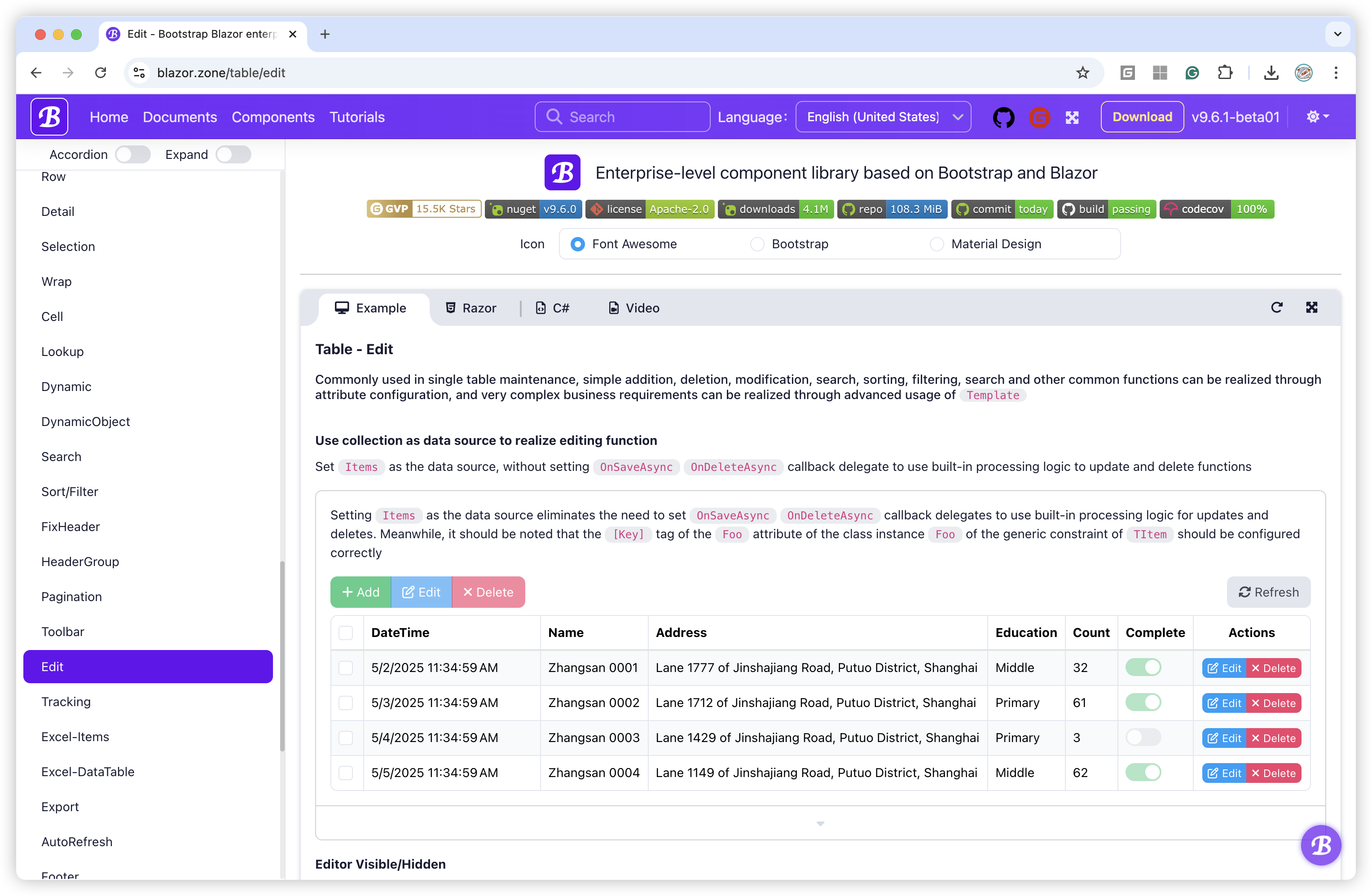 BootstrapBlazor gallery image