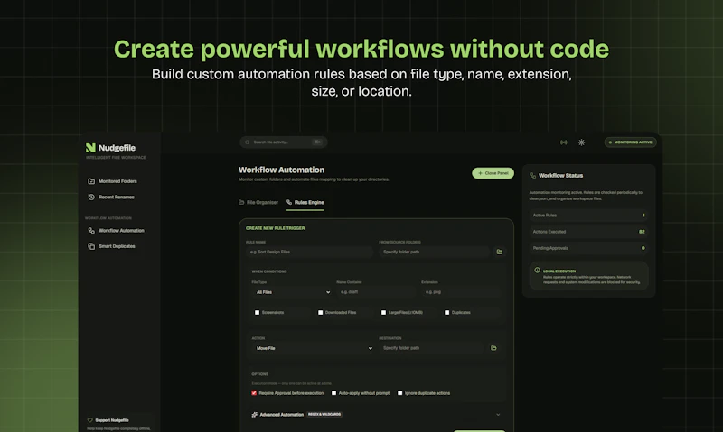 NudgeFile screenshot 2