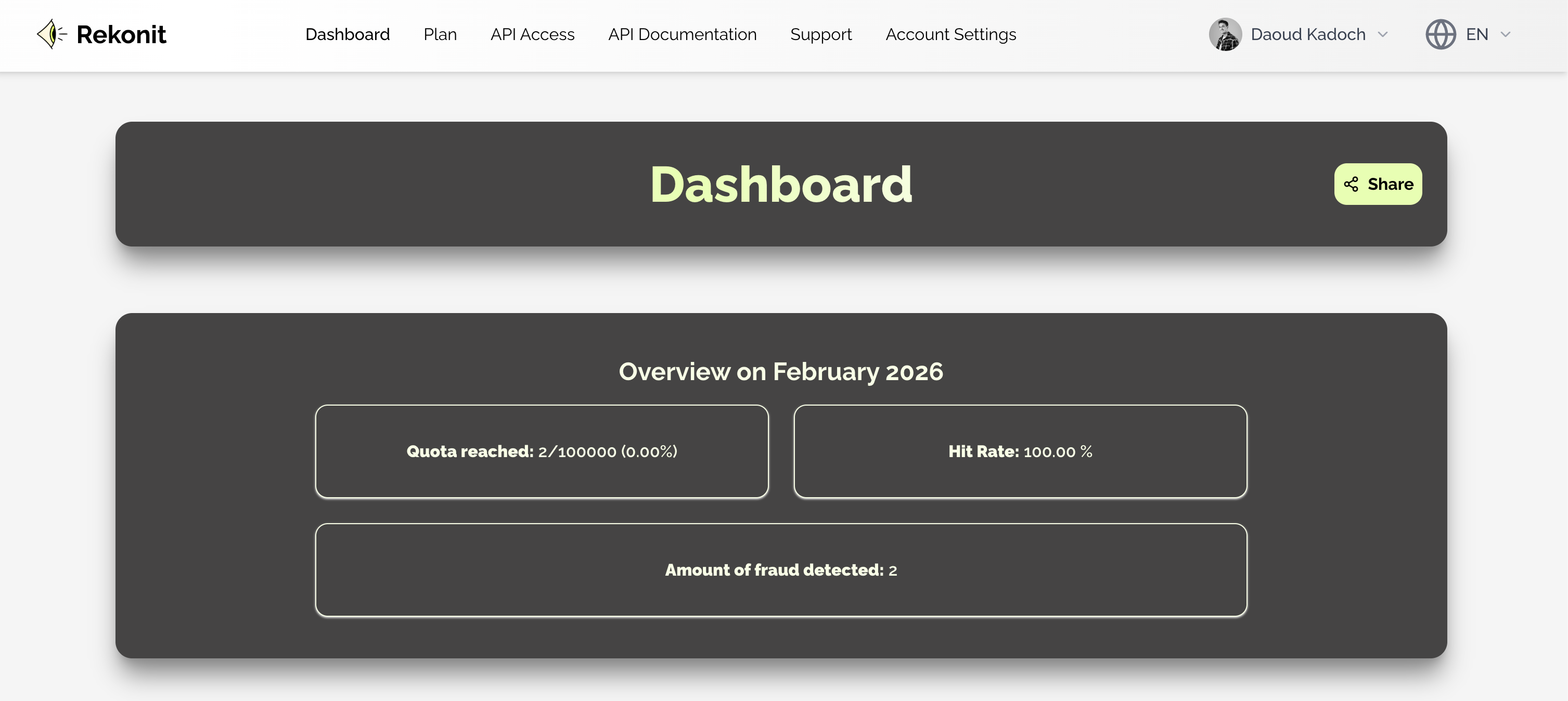 Rekonit - Screenshot 2 showing product features and functionality