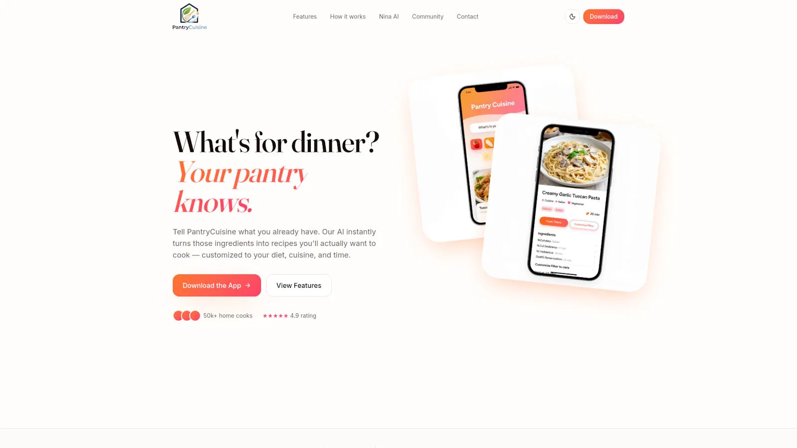 PantryCuisine -- Let's Cook More! screenshot 1