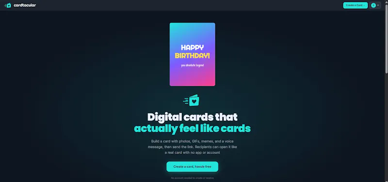 Cardtacular screenshot 2