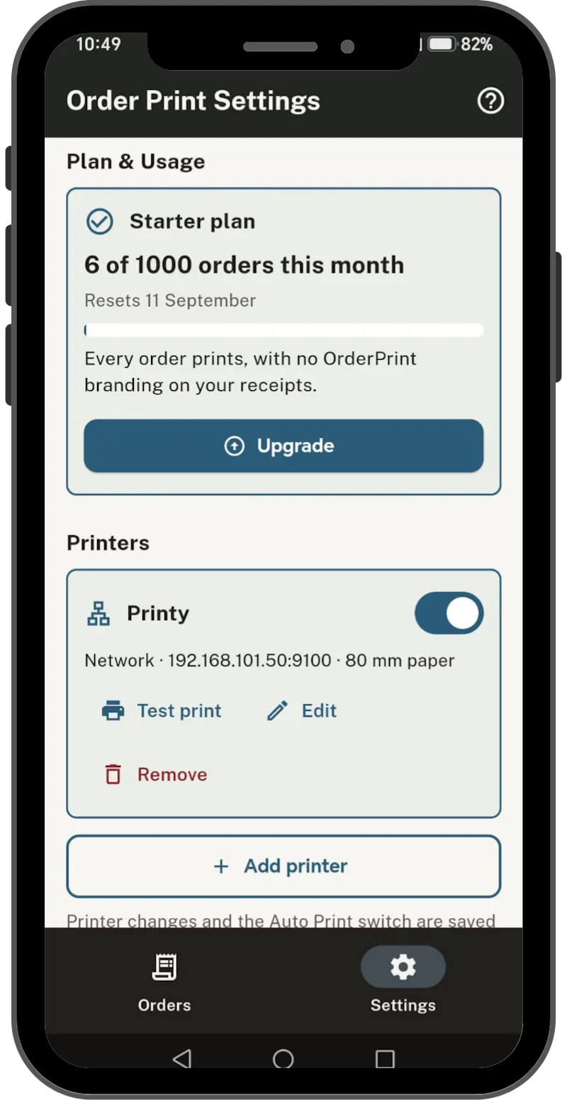 OrderPrint screenshot 3
