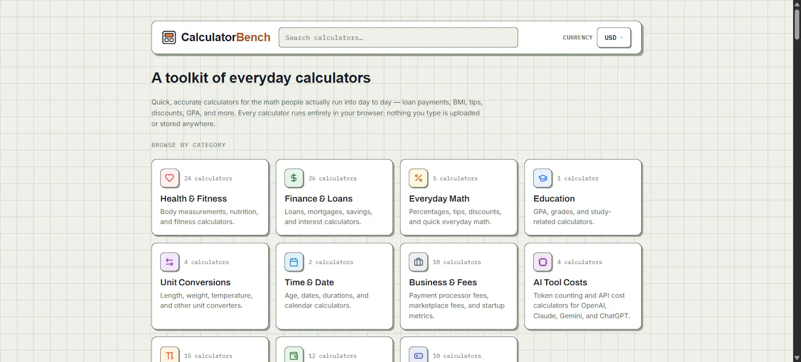 CalculatorBench screenshot 3