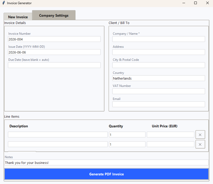 Invoice Generator gallery image