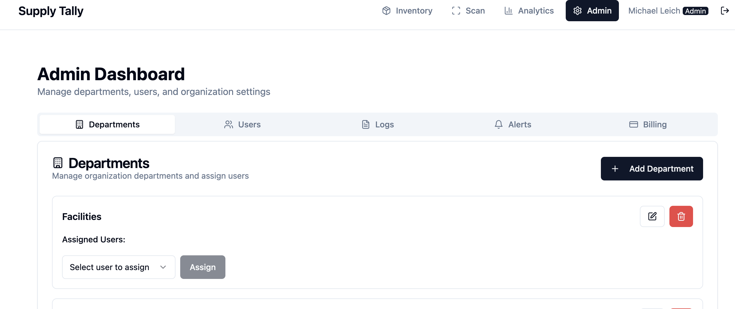 Supply Tally - Screenshot 3 showing product features and functionality