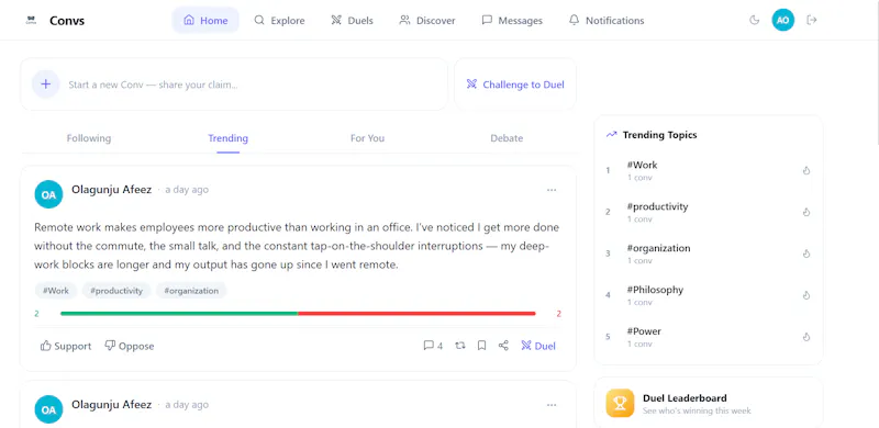 Convs screenshot 2