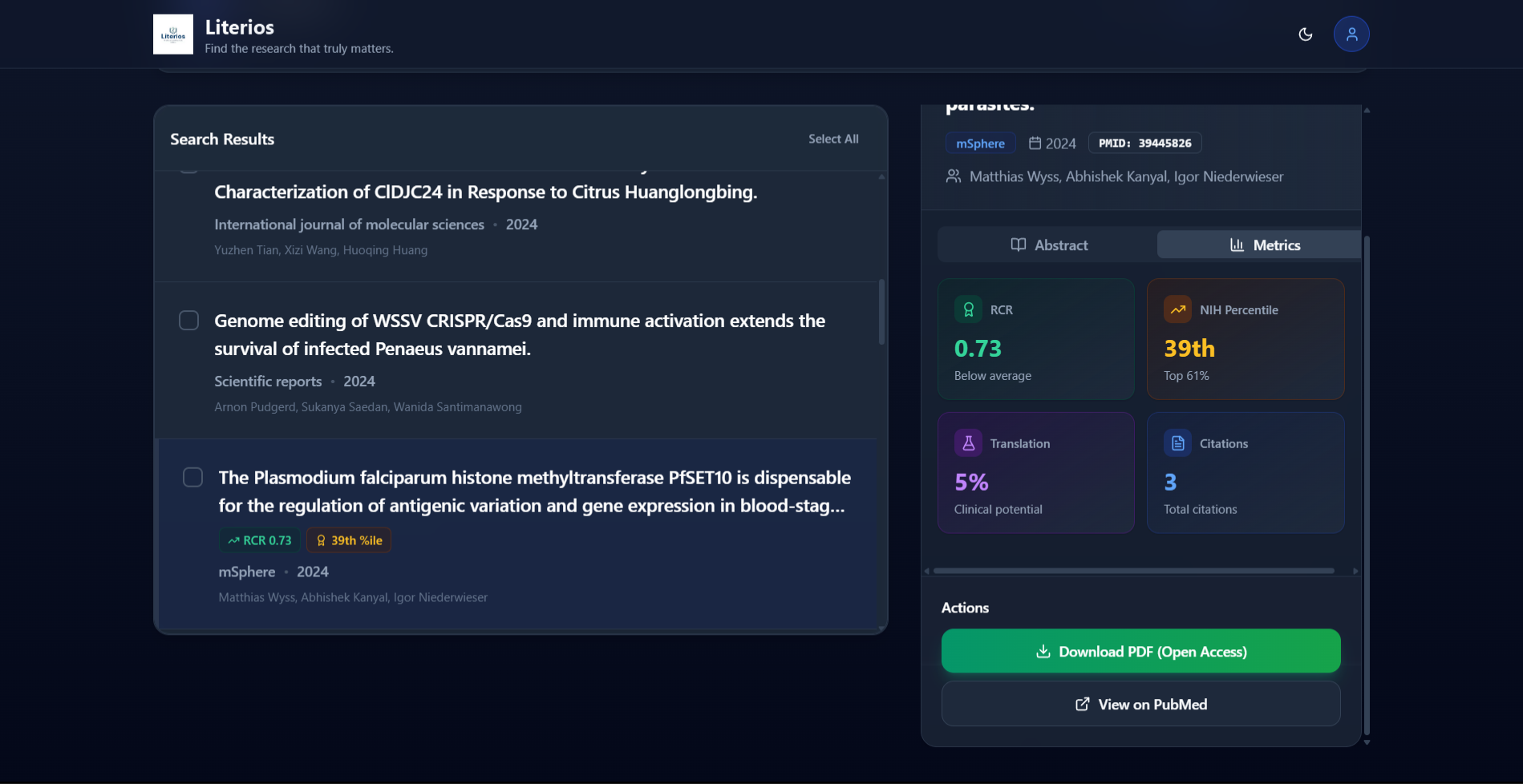 Literios - Screenshot 3 showing product features and functionality