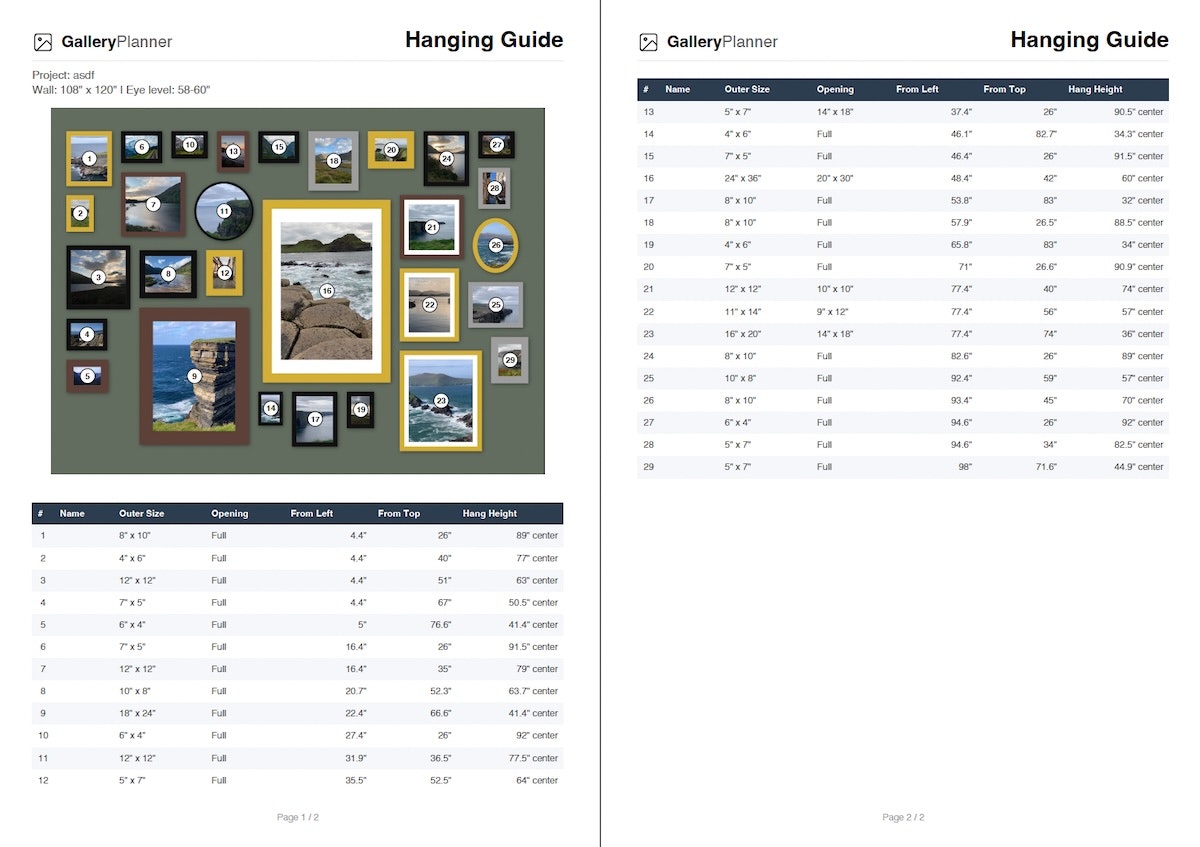 GalleryPlanner — A Gallery Wall Designer gallery image