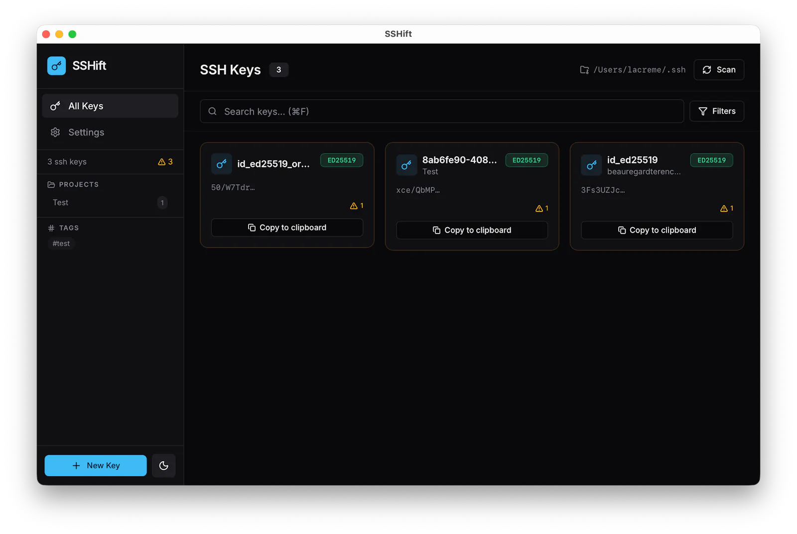 SSHift screenshot 2