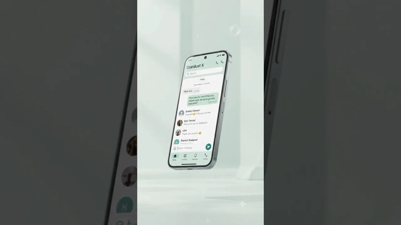 Stardust X messenger · modern messaging gallery image