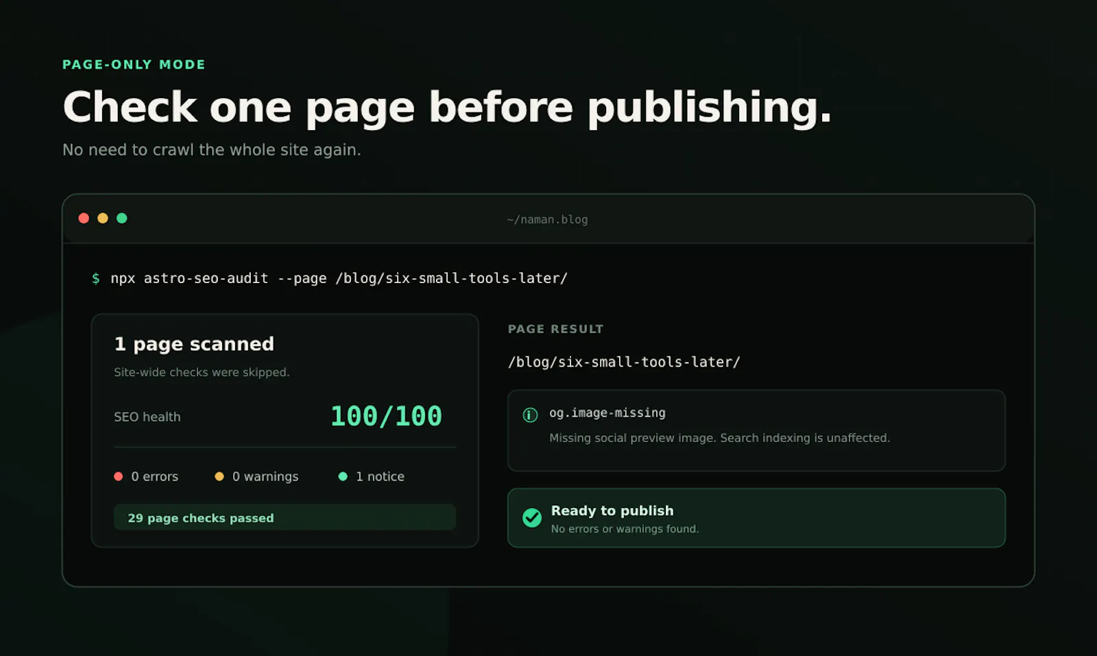 Astro SEO Audit screenshot 4