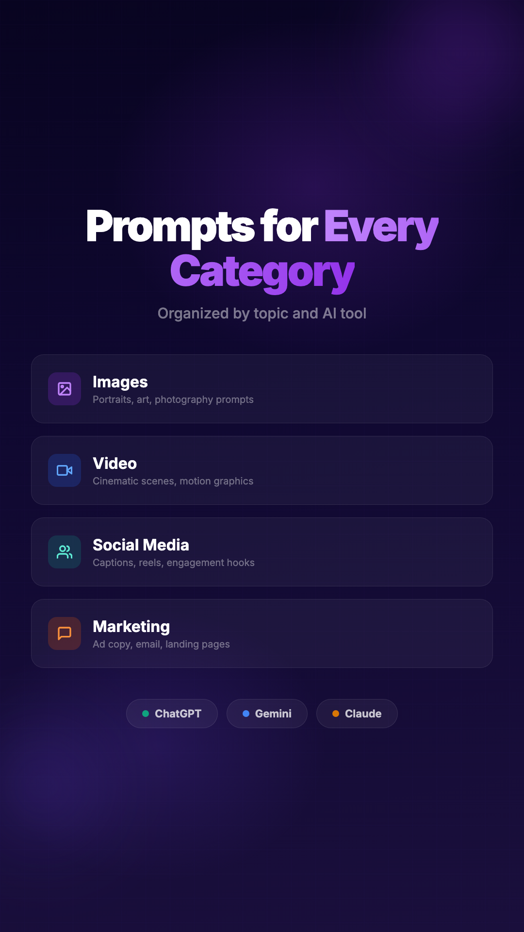 PromptVault : AI Prompt Library gallery image