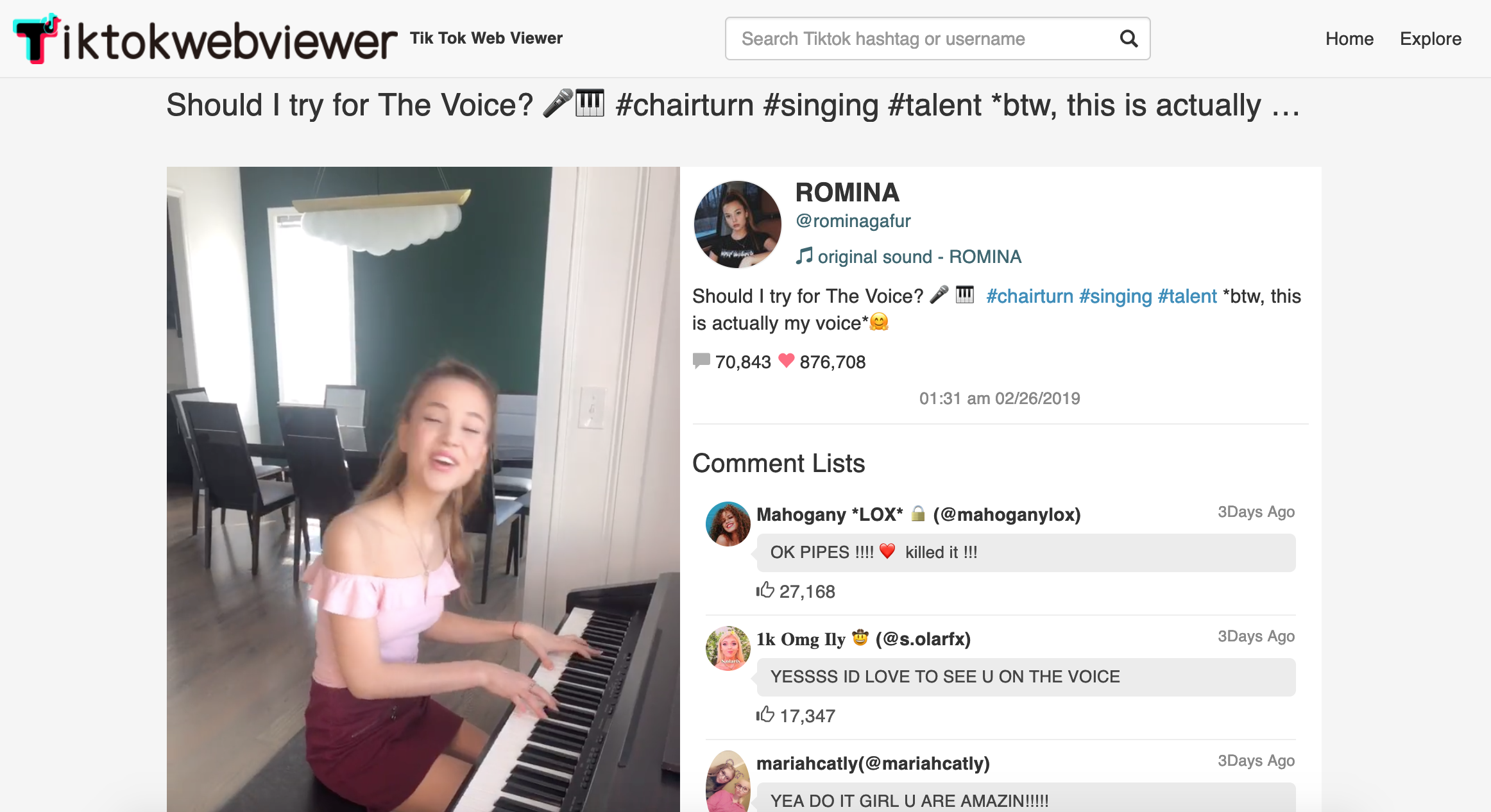 Tiktok Web Viewer gallery image