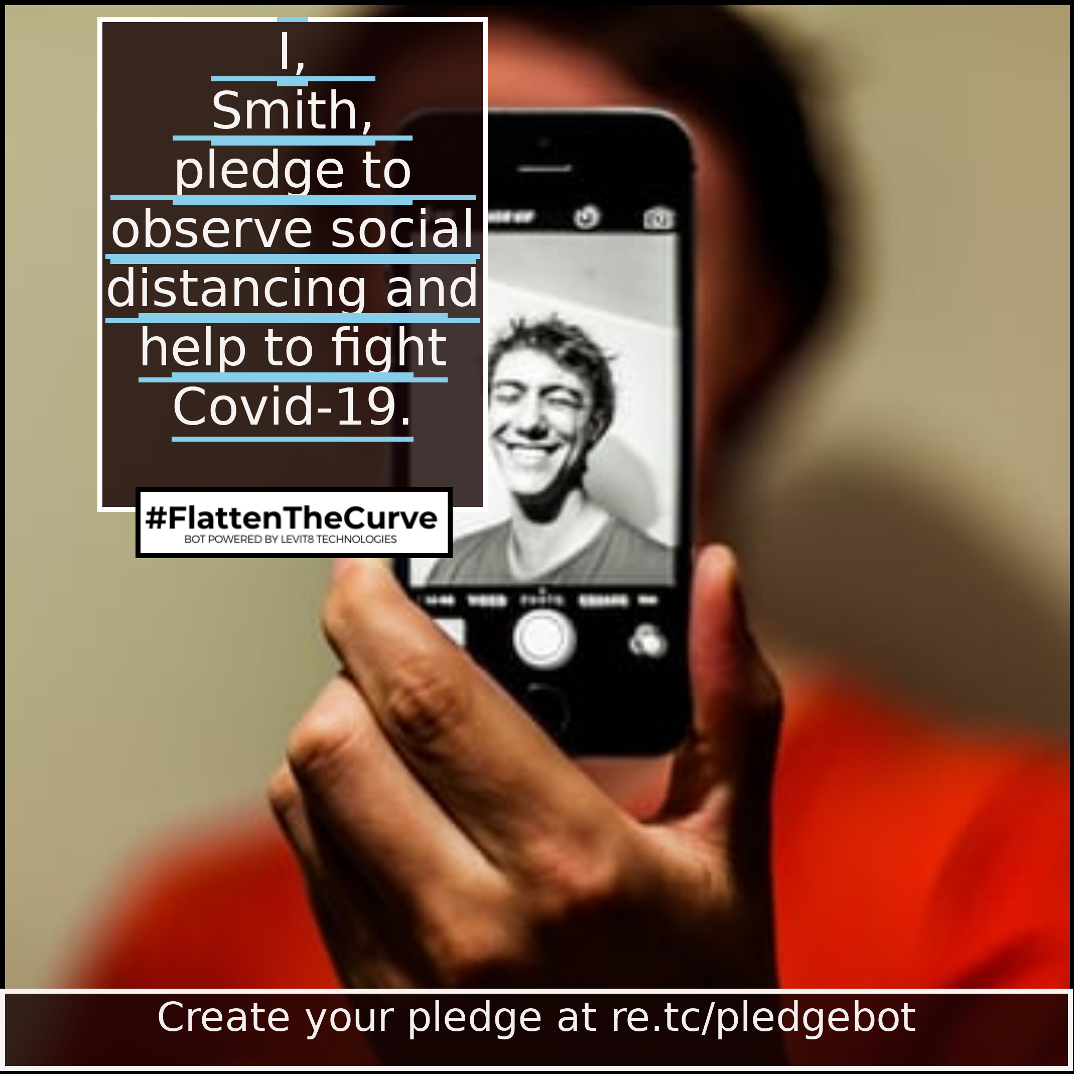 Pledge Bot Against Covid-19