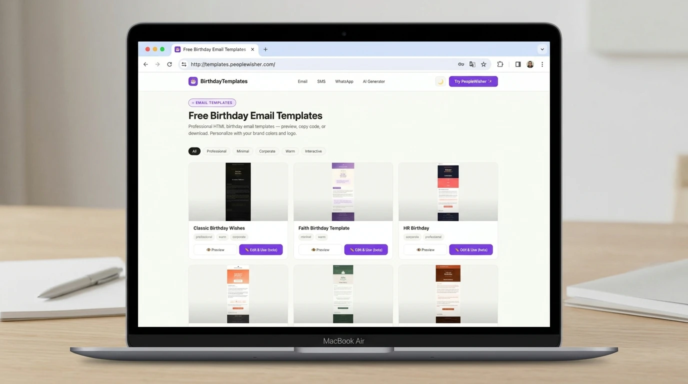 BirthdayTemplates screenshot 2