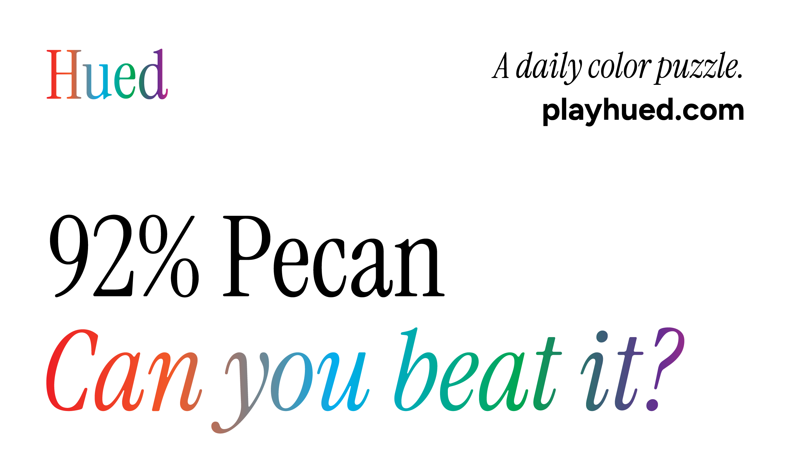 Mídia 4 de Hued - Como Wordle, mas para cores.Combine a cor de hoje em 3 tentativas.