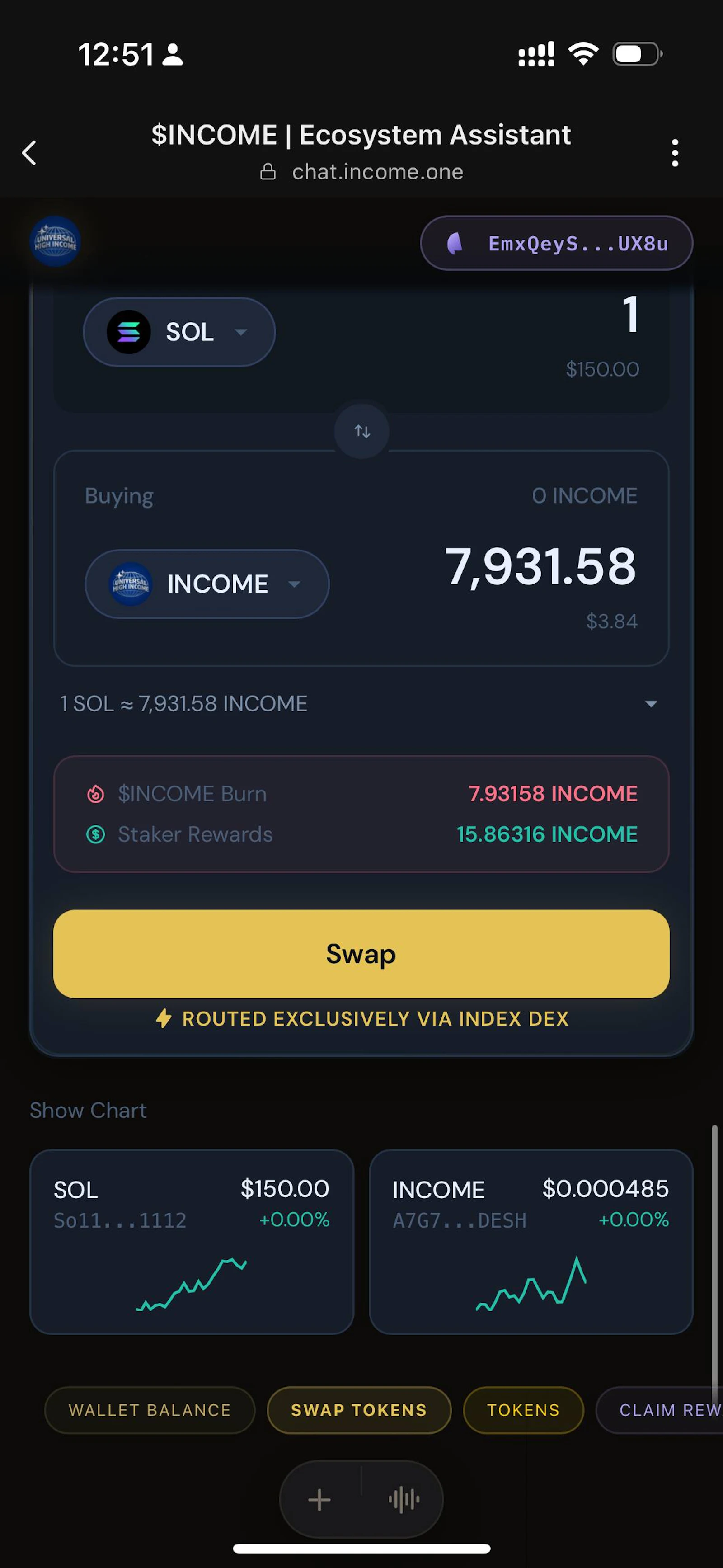 $INCOME screenshot 4