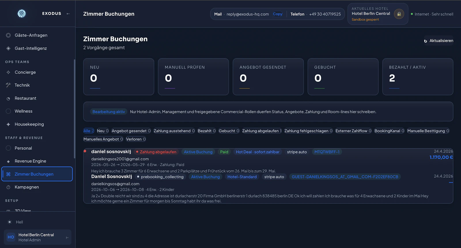 EXODUS Hotel Intelligence screenshot 9