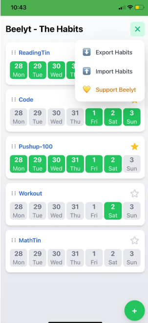 Beelyt - minimal alışkanlık izleyicisi medya 2