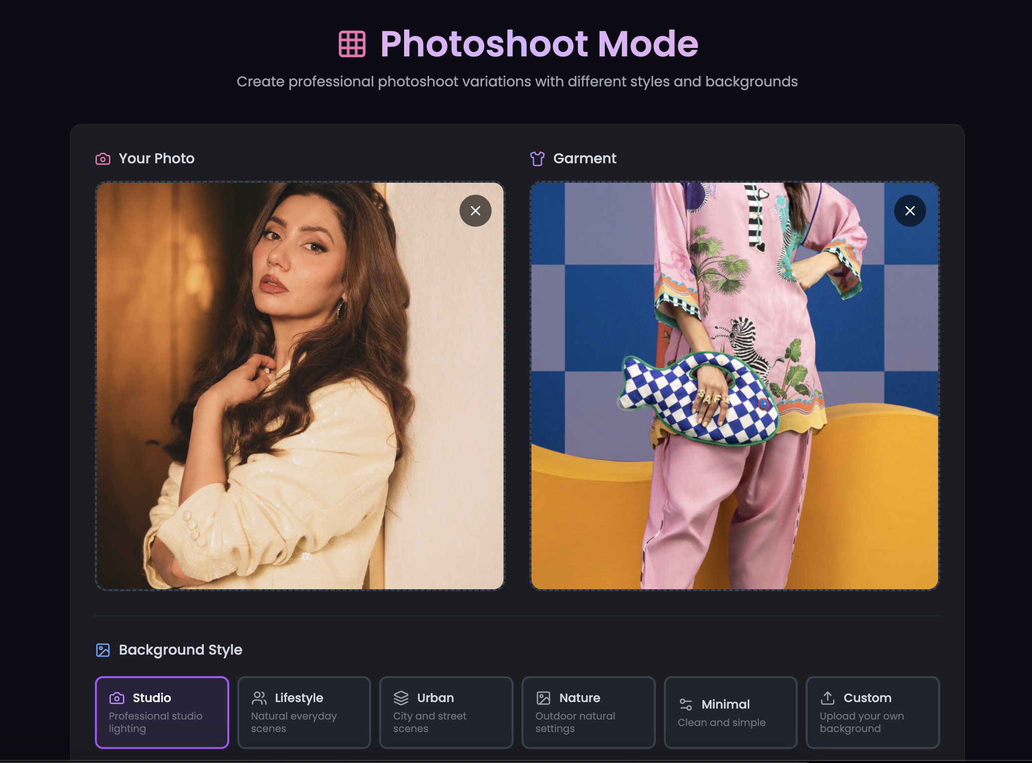 ImaGen Fashion - Main product screenshot demonstrating key features and user interface