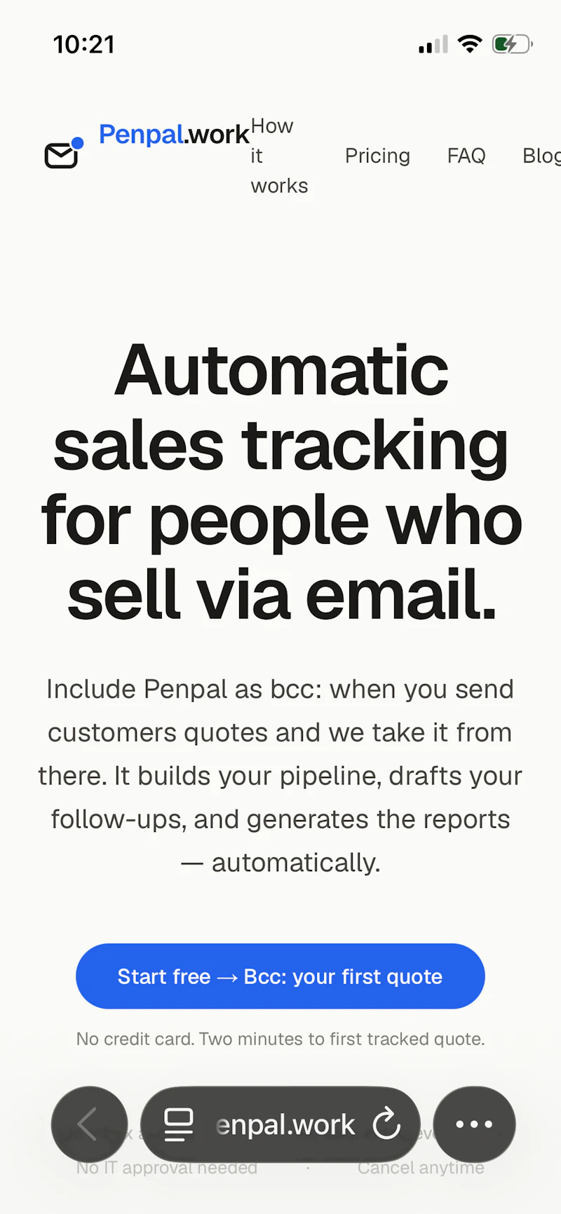 Penpal.work screenshot 2