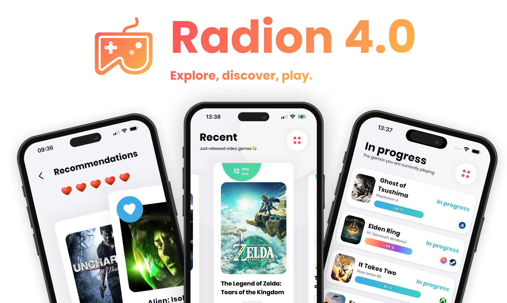 Radion - The Xbox and PlayStation update - Main screenshot showing features and interface