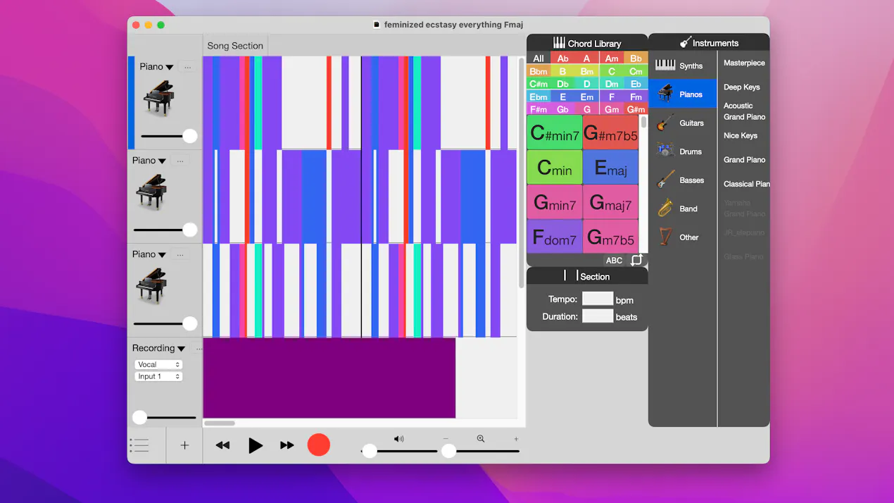 MultiTrack for Mac product