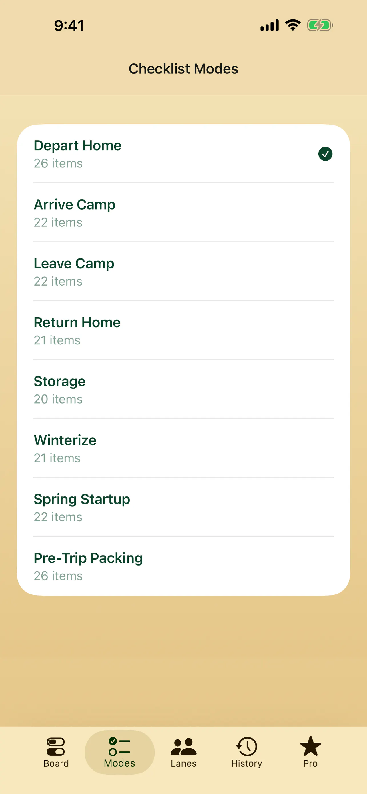 TripLatch RV Checklist gallery image