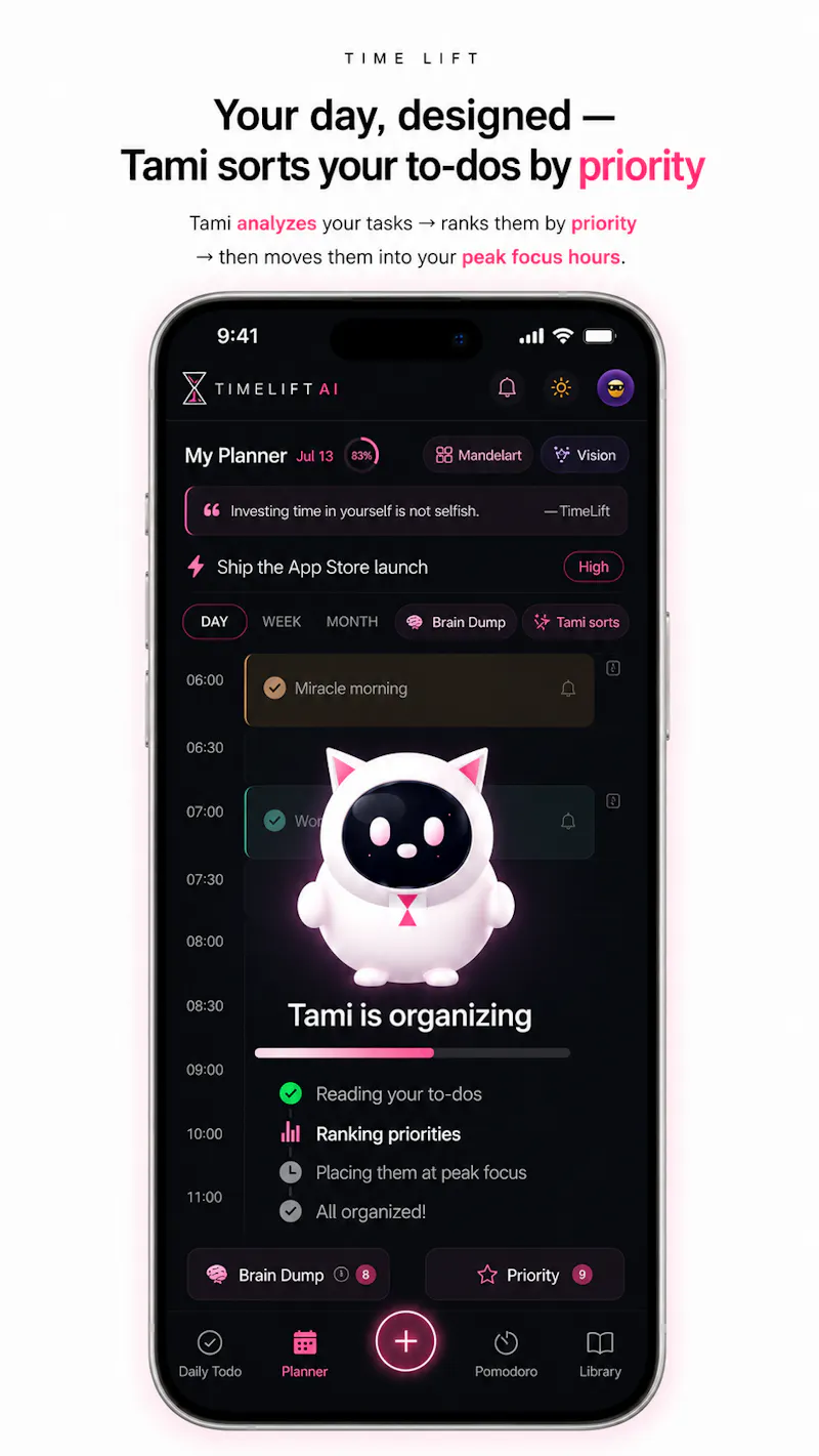 TimeLift — Voice AI Planner: Speak It.  screenshot 9