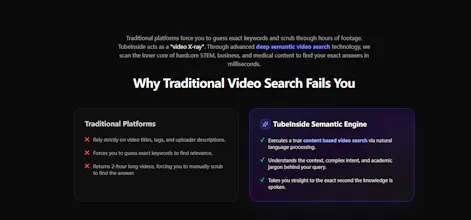 TubeInside - AI Semantic Video Search gallery image