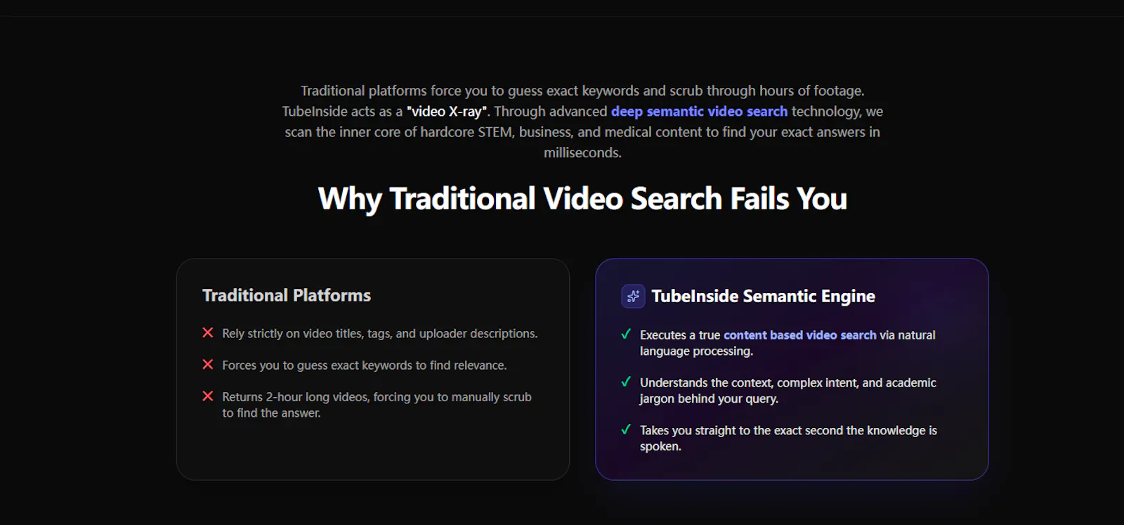 TubeInside - AI Semantic Video Search screenshot 2