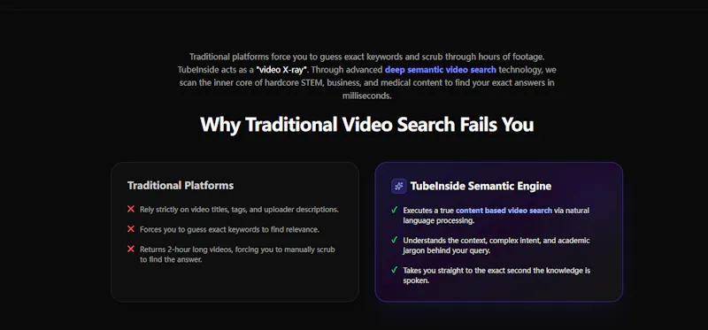 TubeInside - AI Semantic Video Search screenshot 2