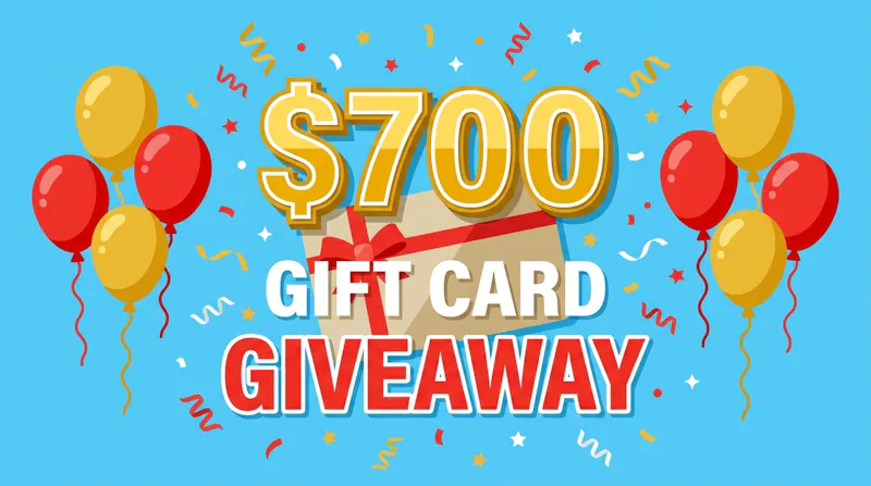 $700 Gift Card Giveaway Enter Free Today screenshot 1