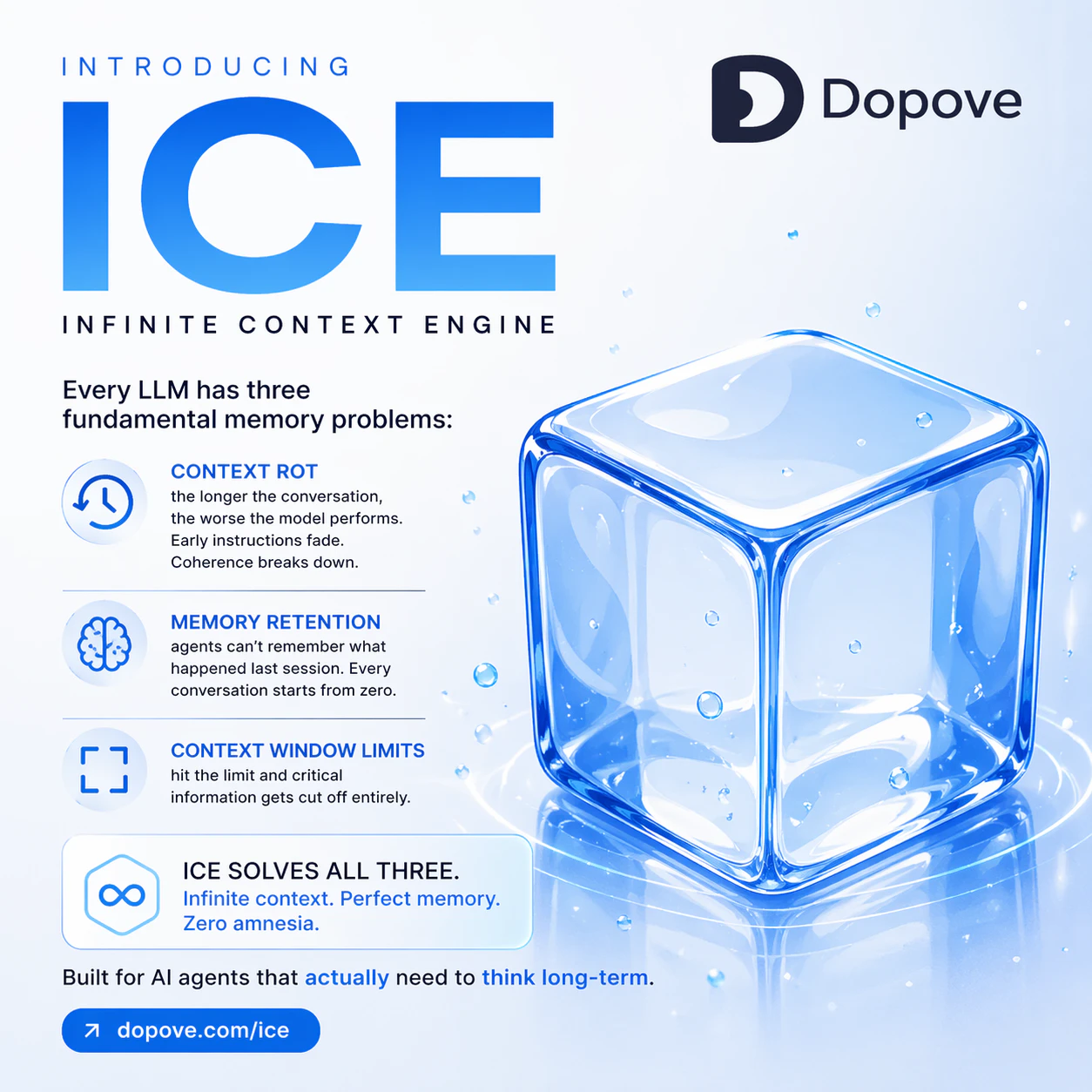 ICE - Infinite Context Engine logo