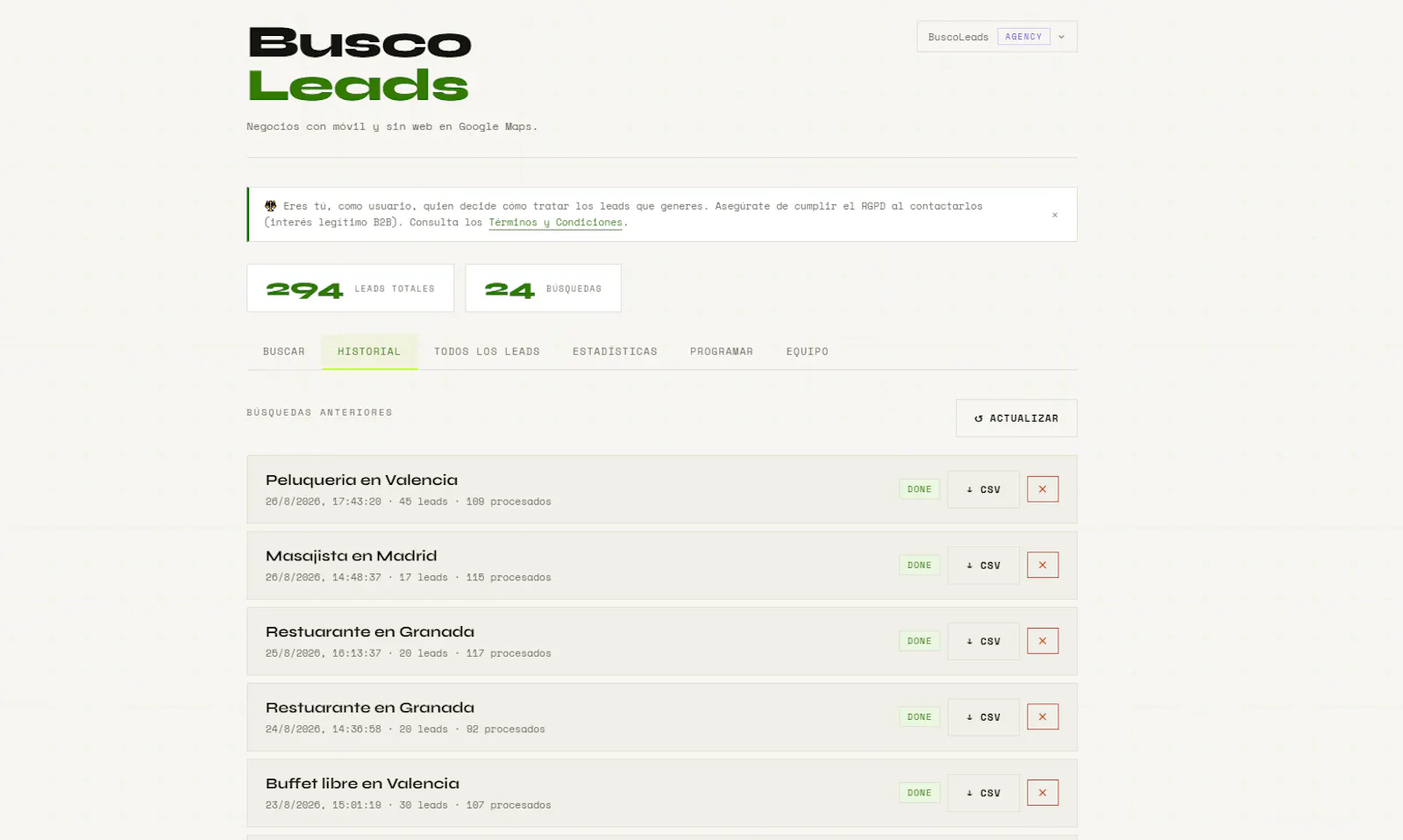 BuscoLeads screenshot 3