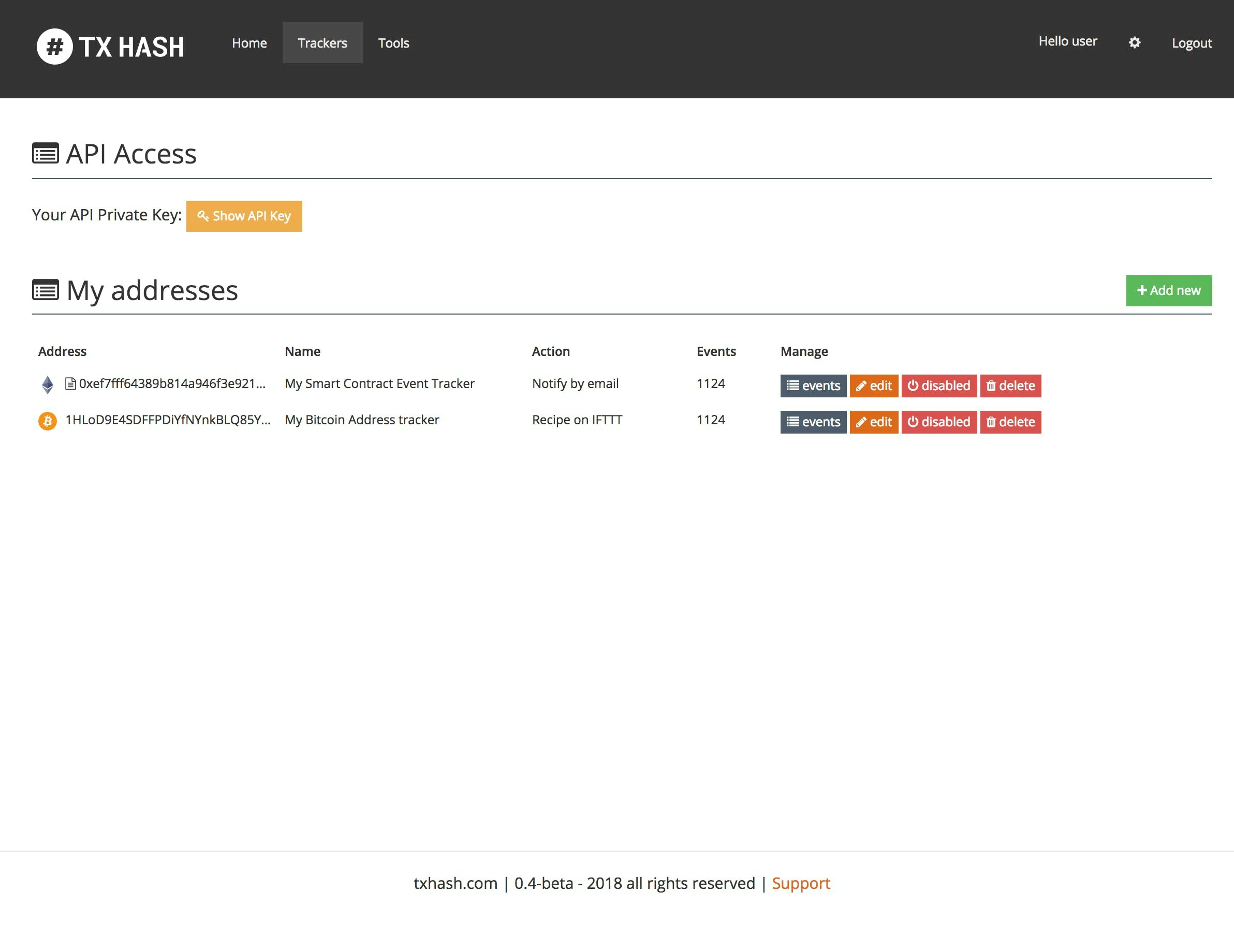 TxHash Blockchain as a Service Image