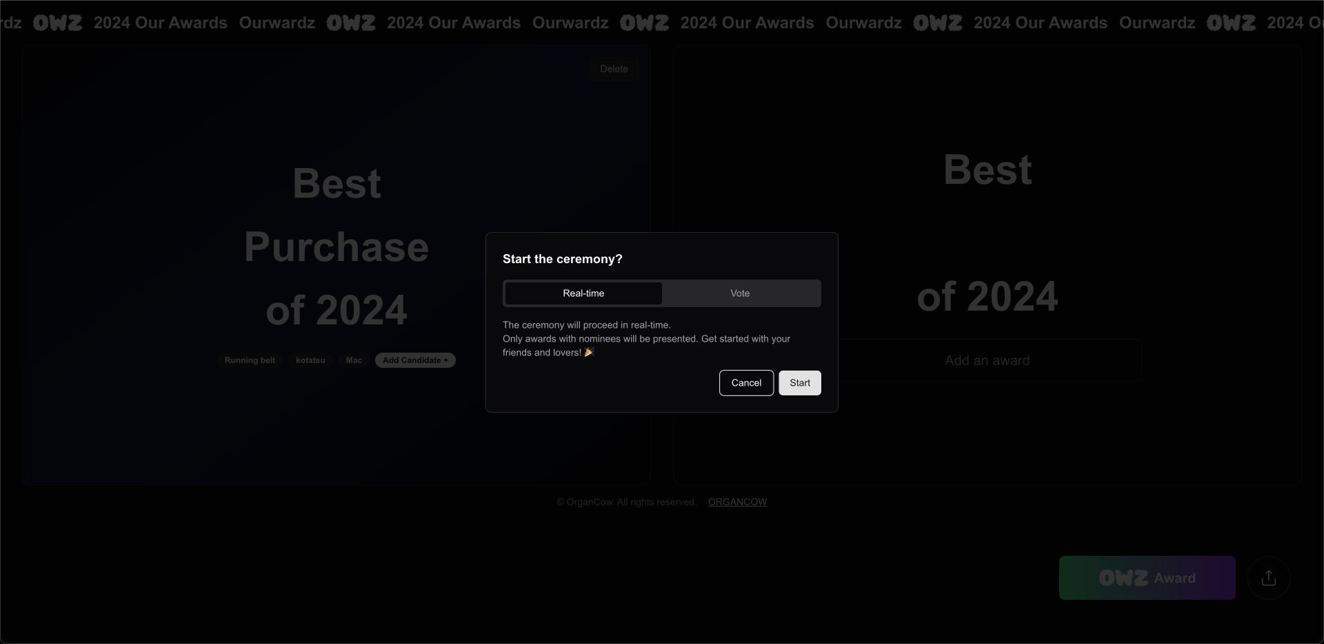 Ourwardz-Créez votre propre cérémonie de remise des prix media 4