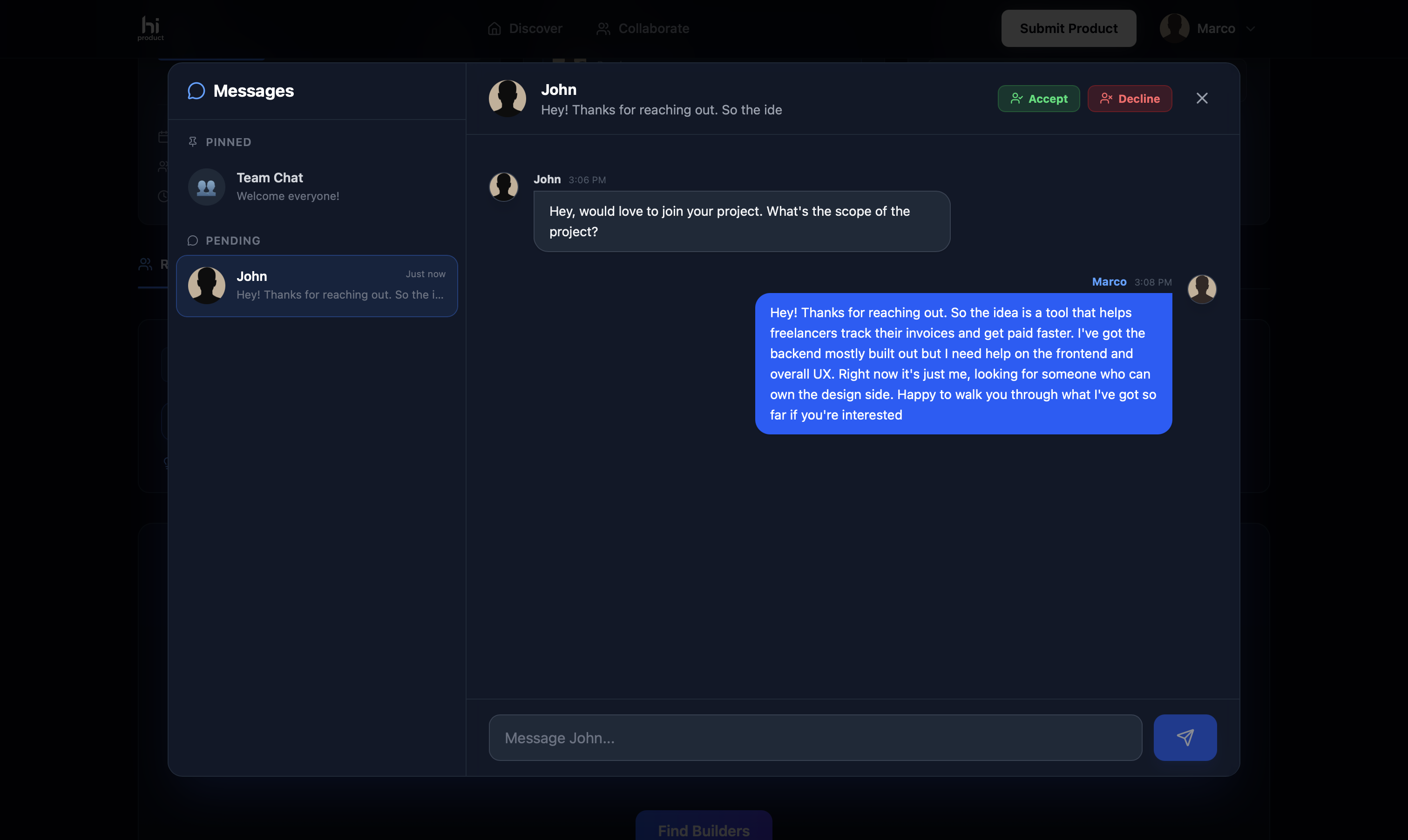 HiProduct - Screenshot 2 showing product features and functionality