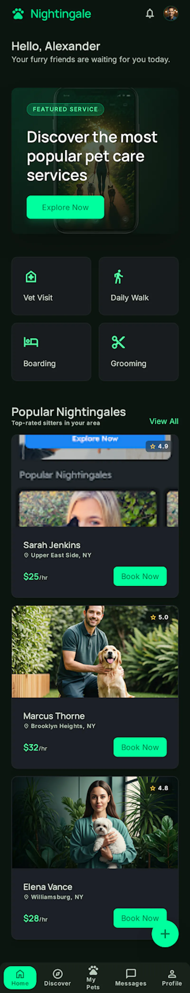 Nightingale App screenshot 1