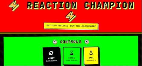 REACTION TIME CHAMPION gallery image