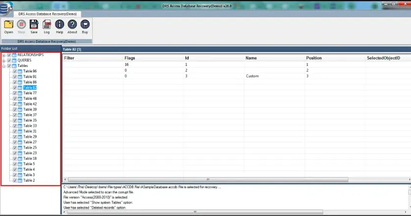 DRS Softech MS Access Recovery Tool gallery image