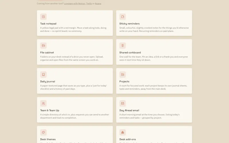 Loveley desk screenshot 2