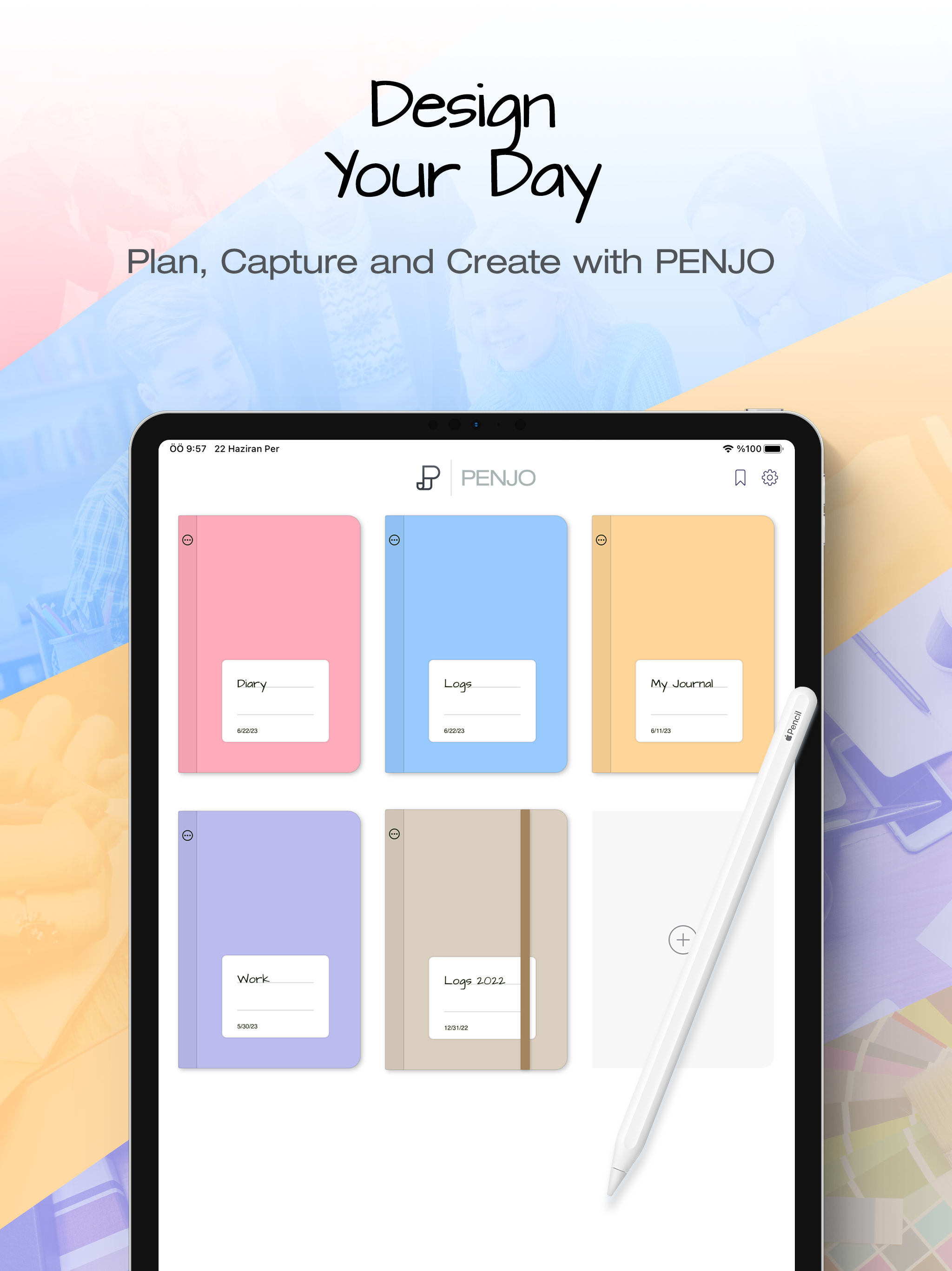 Penjo 3.0 - Pencil Journal - Günlük Planlayıcı ve Gündem şimdi metin tanıma ve arama ile medya 1
