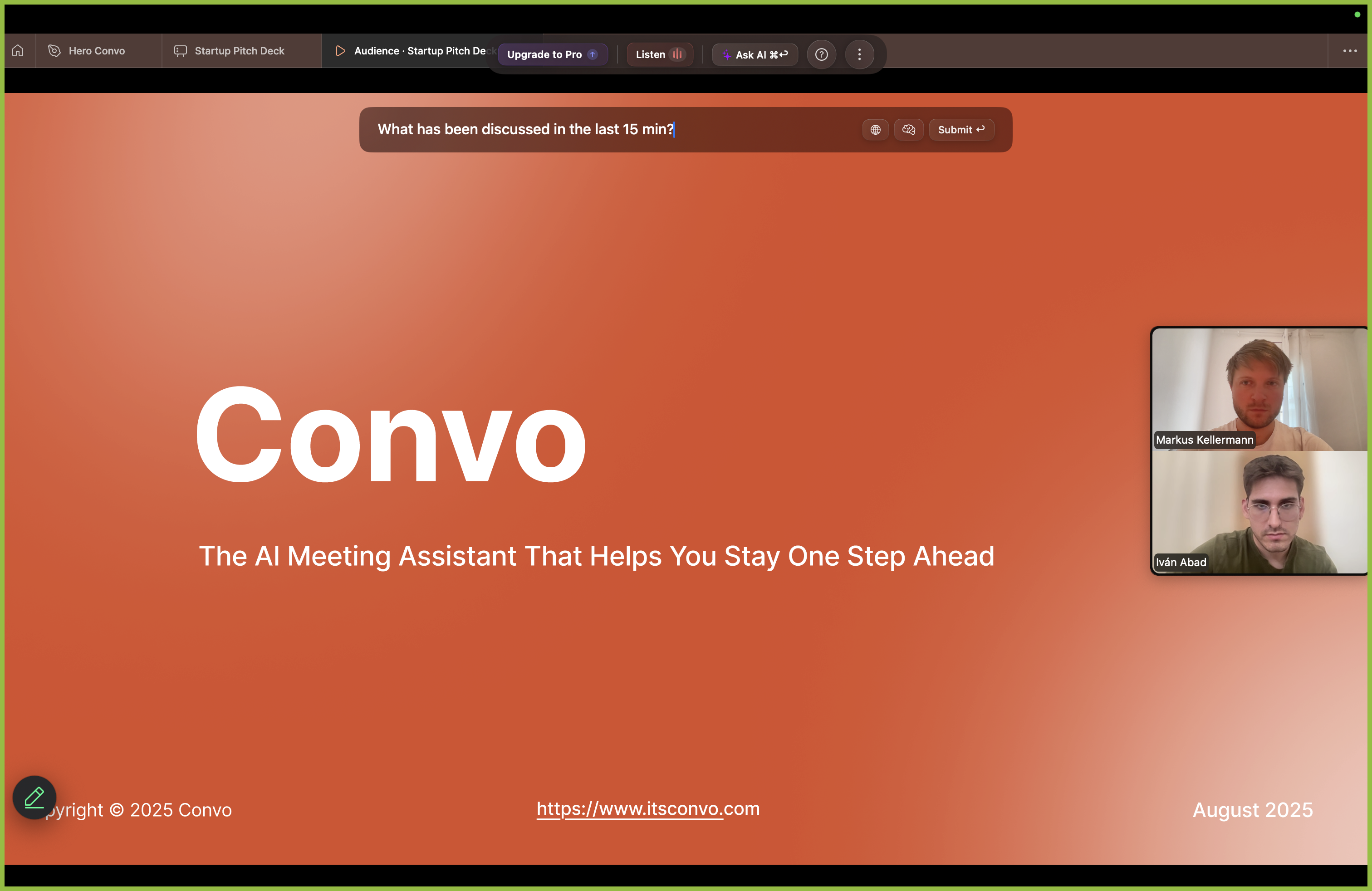 Convo AI Meeting Assistant – 03
