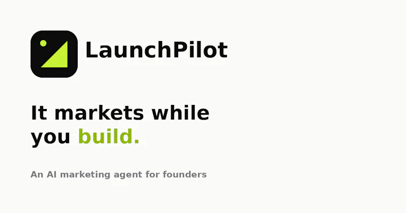LaunchPilot — It markets while you build screenshot 1